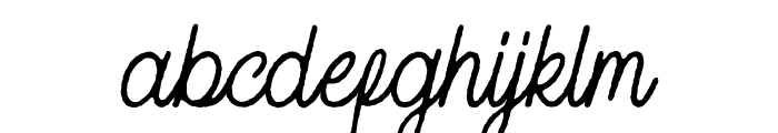 Handley-Rough Font LOWERCASE