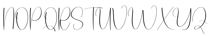 Handmade Autography Font UPPERCASE