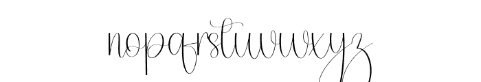 Handmade Autography Font LOWERCASE