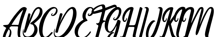 Handmade Calligraphy Font UPPERCASE