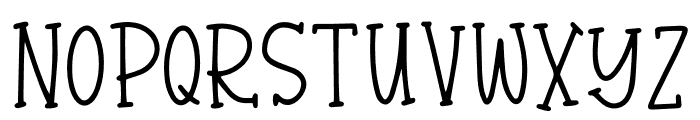 Handmade Holidays Serif Font UPPERCASE