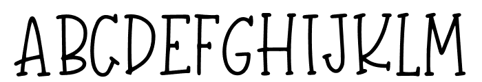 Handmade Holidays Serif Font LOWERCASE