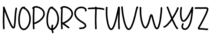 Handmade Notes Font UPPERCASE