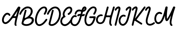 Handmade Smoothy Font UPPERCASE