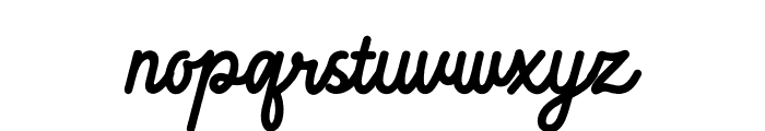 Handmade Smoothy Font LOWERCASE