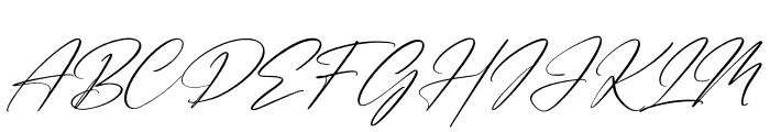 Handmagic Signature Italic Font UPPERCASE