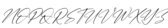Handmagic Signature Italic Font UPPERCASE