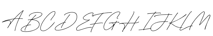 Handmaster Thin Font UPPERCASE