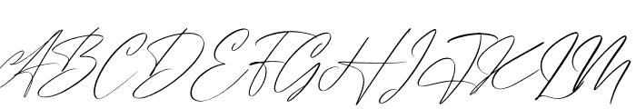 Handover Signature Italic Font UPPERCASE