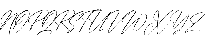 Handover Signature Italic Font UPPERCASE