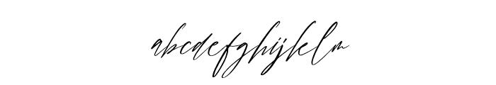 Handover Signature Italic Font LOWERCASE