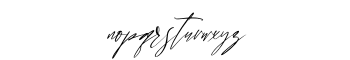 Handover Signature Italic Font LOWERCASE