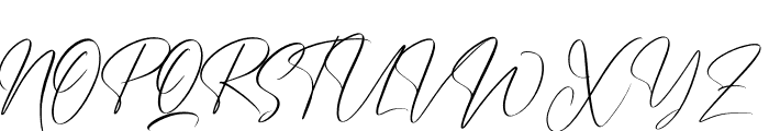 Handover Signature Font UPPERCASE
