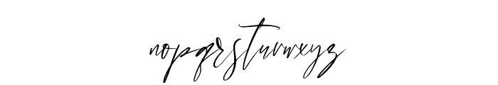 Handover Signature Font LOWERCASE