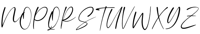 Handrail Signature Font UPPERCASE