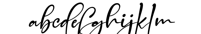 Handscript Signature Italic Font LOWERCASE