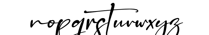 Handscript Signature Italic Font LOWERCASE