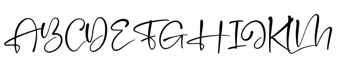 Handscript Signature Font UPPERCASE