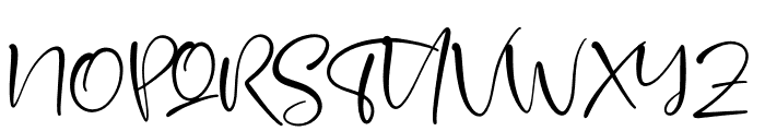 Handscript Signature Font UPPERCASE