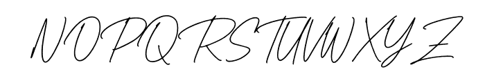 Handsta Signature Font UPPERCASE