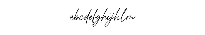 Handsta Signature Font LOWERCASE