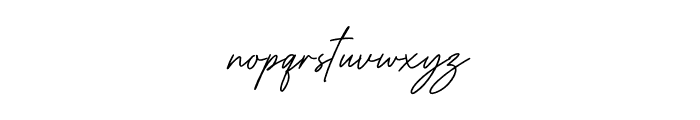 Handsta Signature Font LOWERCASE