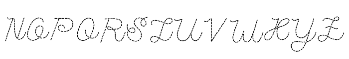 Handstitch Script Font UPPERCASE