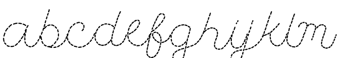 Handstitch Script Font LOWERCASE
