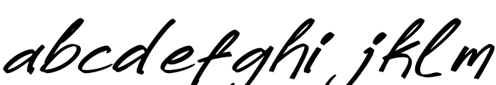 Handuk Italic Font LOWERCASE