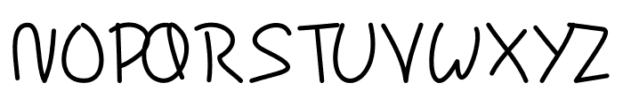 Handwish Font UPPERCASE