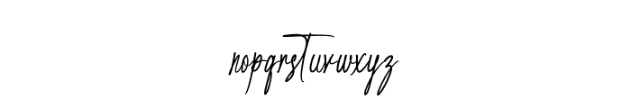 Handwritania Font LOWERCASE