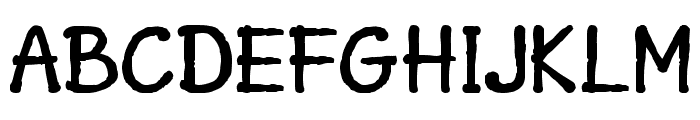 Handwrite Bold Regular Font UPPERCASE