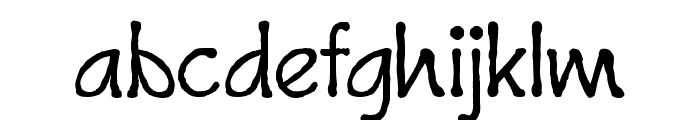 Handwrite-Regular Font LOWERCASE