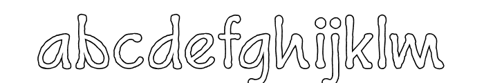 HandwriteOutline-Regular Font LOWERCASE