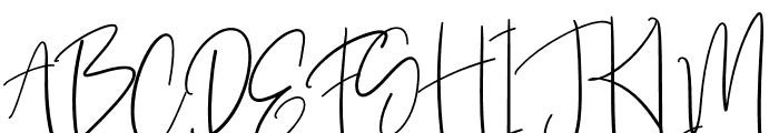 Handwriten Font UPPERCASE