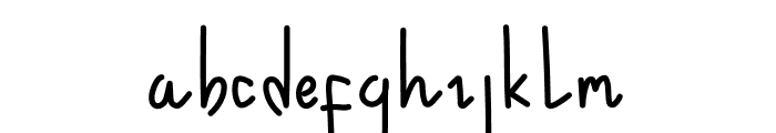 Handwriting 1 Font LOWERCASE