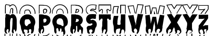 Handwriting Blood Stacked Font LOWERCASE