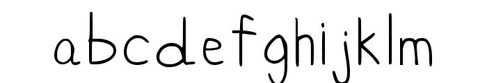 Handwriting Kid Regular Font LOWERCASE