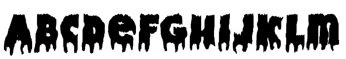Handwriting Melted Font UPPERCASE
