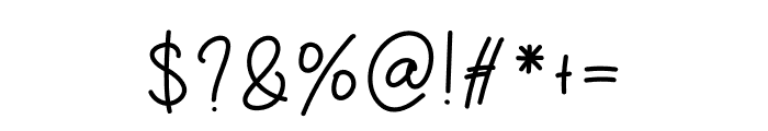 Handwriting Minimali Font OTHER CHARS