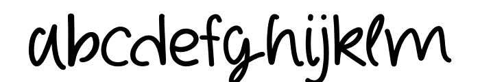Handwriting Regular Font LOWERCASE