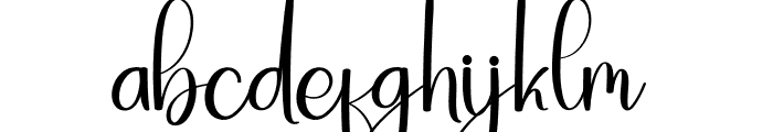 Handwriting Samantha Font LOWERCASE