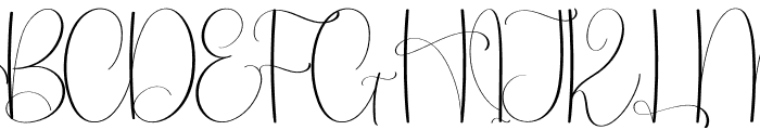 Handwriting1 Font UPPERCASE