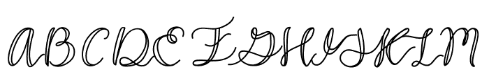 Handwritingtest Font UPPERCASE