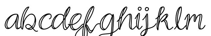 Handwritingtest Font LOWERCASE