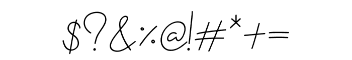 Handwritten Bowita Font OTHER CHARS