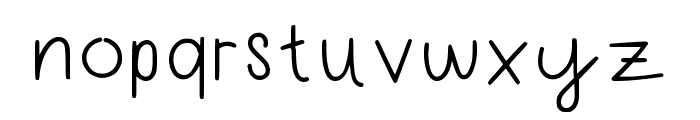 Handwritten Nostalgia Regular Font LOWERCASE