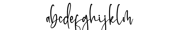 Handwritten Signature Font LOWERCASE