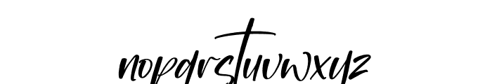 Handwritting Italic Font LOWERCASE