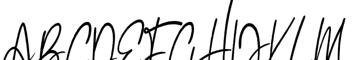 Handwritting Font UPPERCASE
